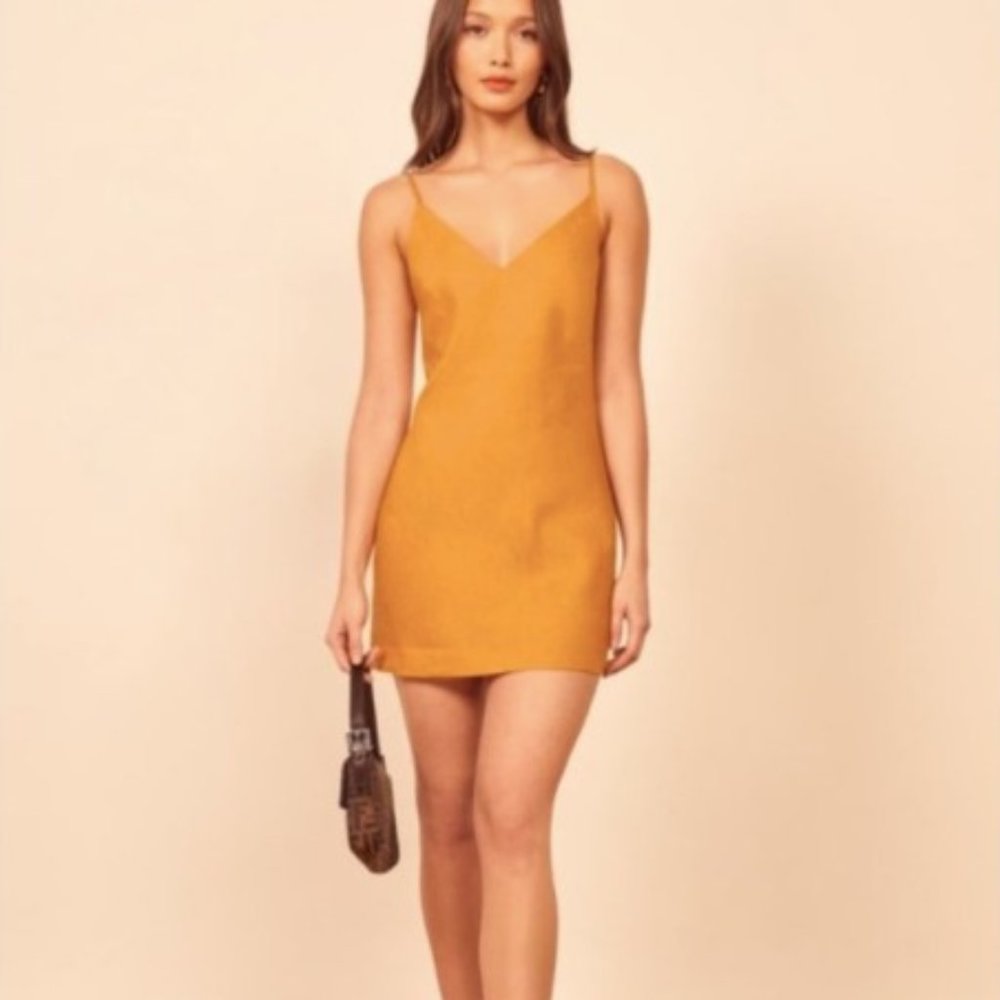 Reformation Riverside Dress Ochre Size 6